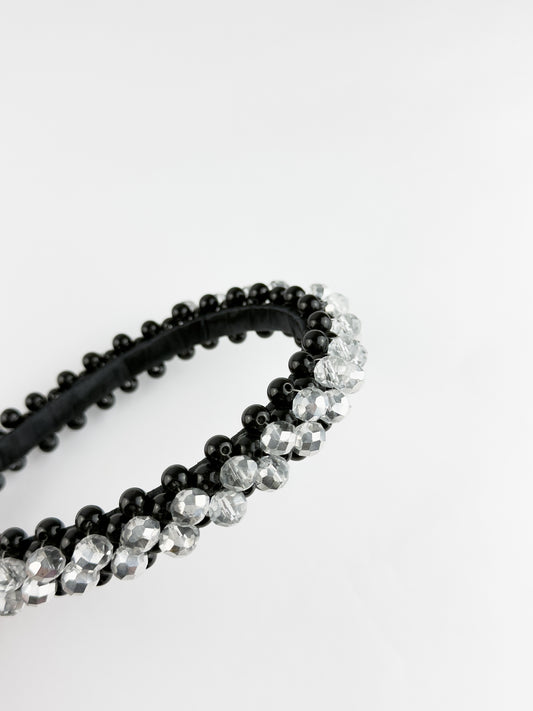 DIADEMA BLACK CRYSTAL