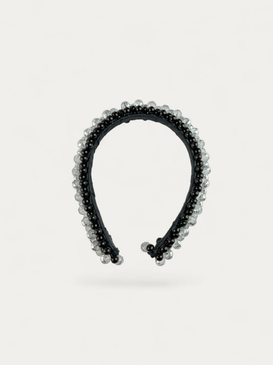 DIADEMA BLACK CRYSTAL